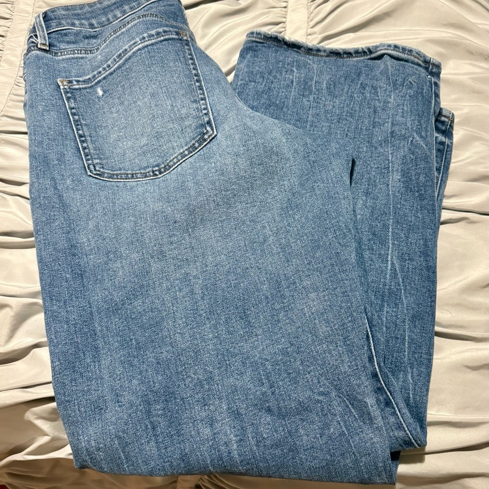 Express relaxed straight jeans 10 short